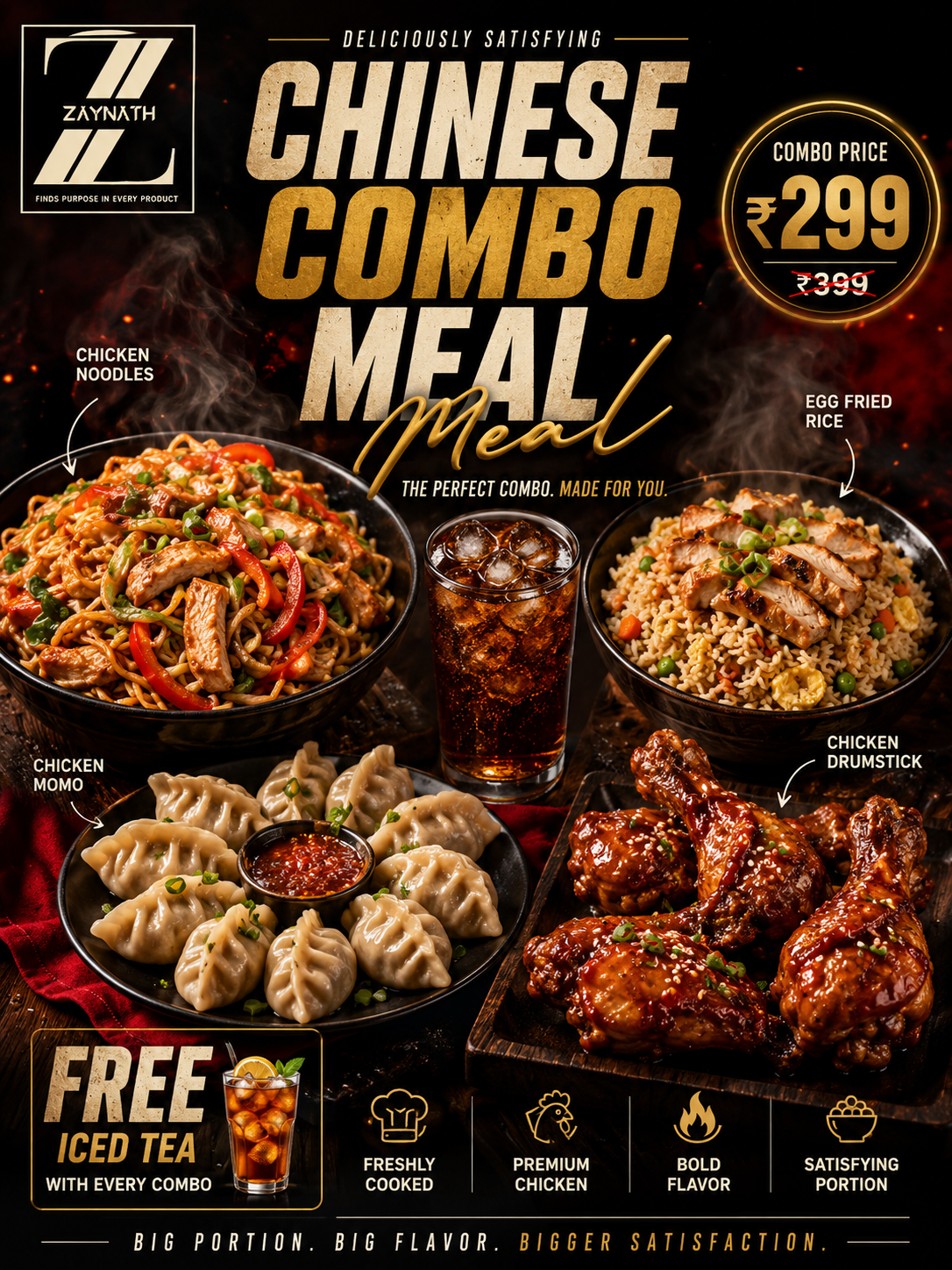 Chinese Combo Meal Poster Preview